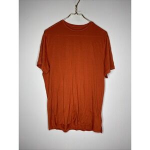 Mens Icebreaker 125 cool-lite Orange Crew neck Short Sleeve T-Shirt Large L